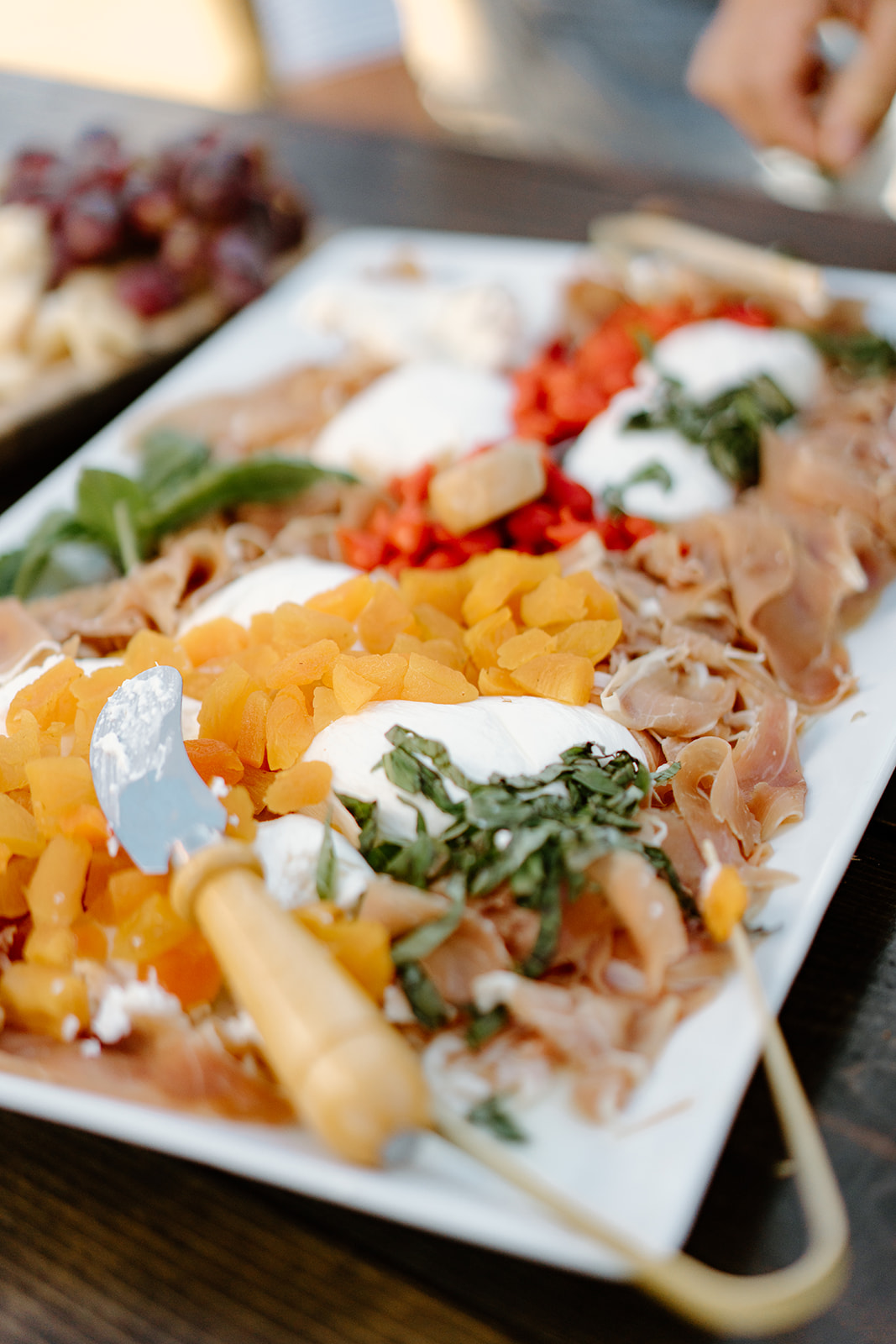 wedding food at The White Barn in San Luis Obispo CA, photography by Cobblestone
