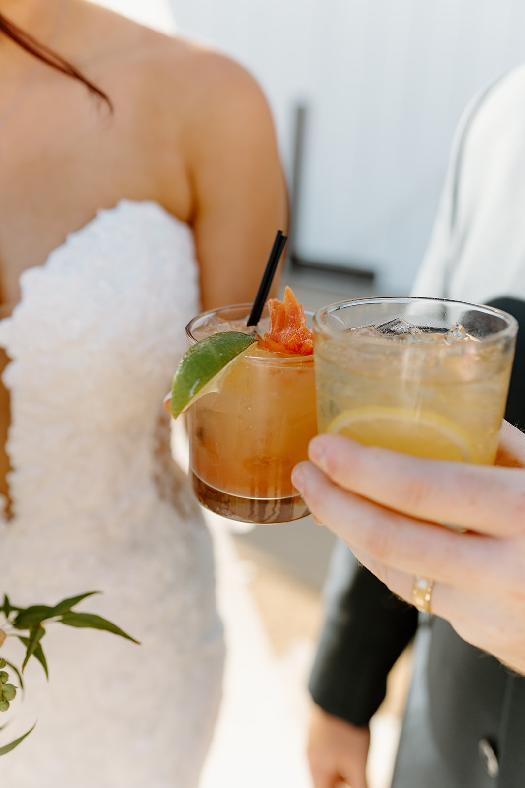 Drinks at The White Barn in San Luis Obispo CA, photography by Cobblestone