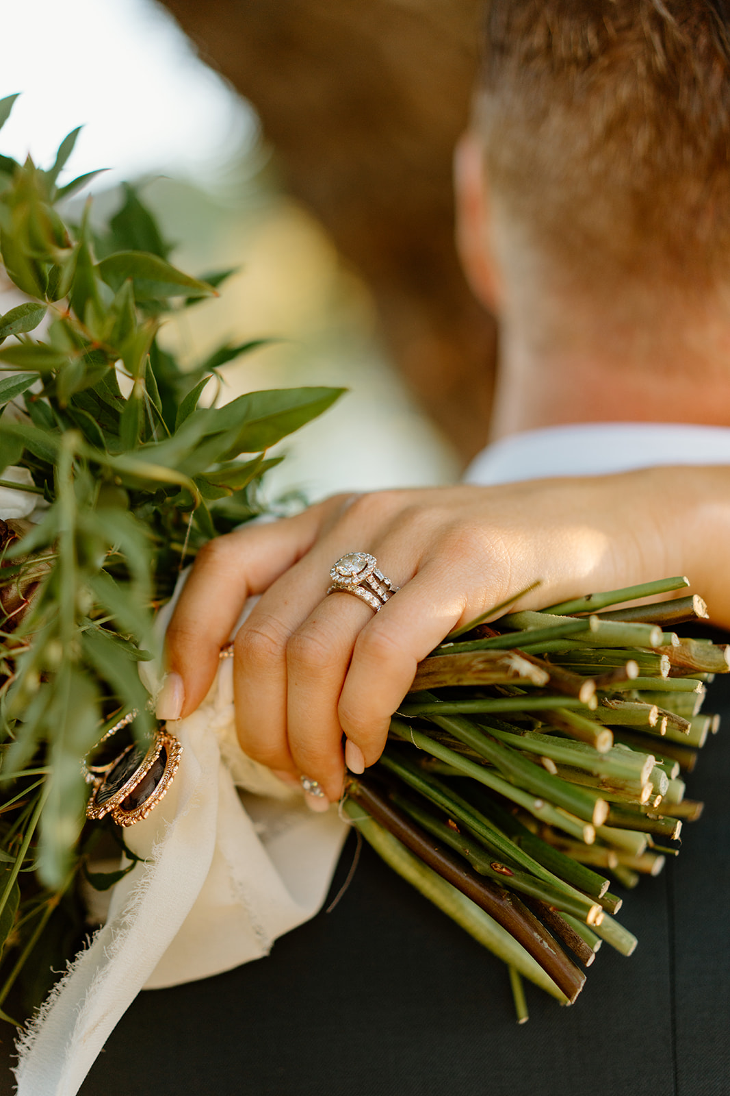 wedding ring at The White Barn in San Luis Obispo CA, photography by Cobblestone